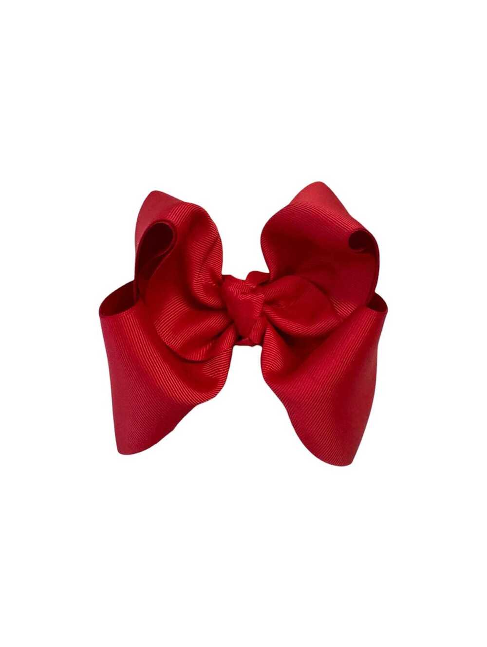 Red Boutique Hair Bow | 5 Inch Satin Hair Bow